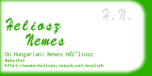 heliosz nemes business card